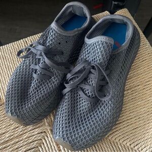 Nike Deerupt trainers active sneakers shoes woman’s 5.5 grey charcoal abstract